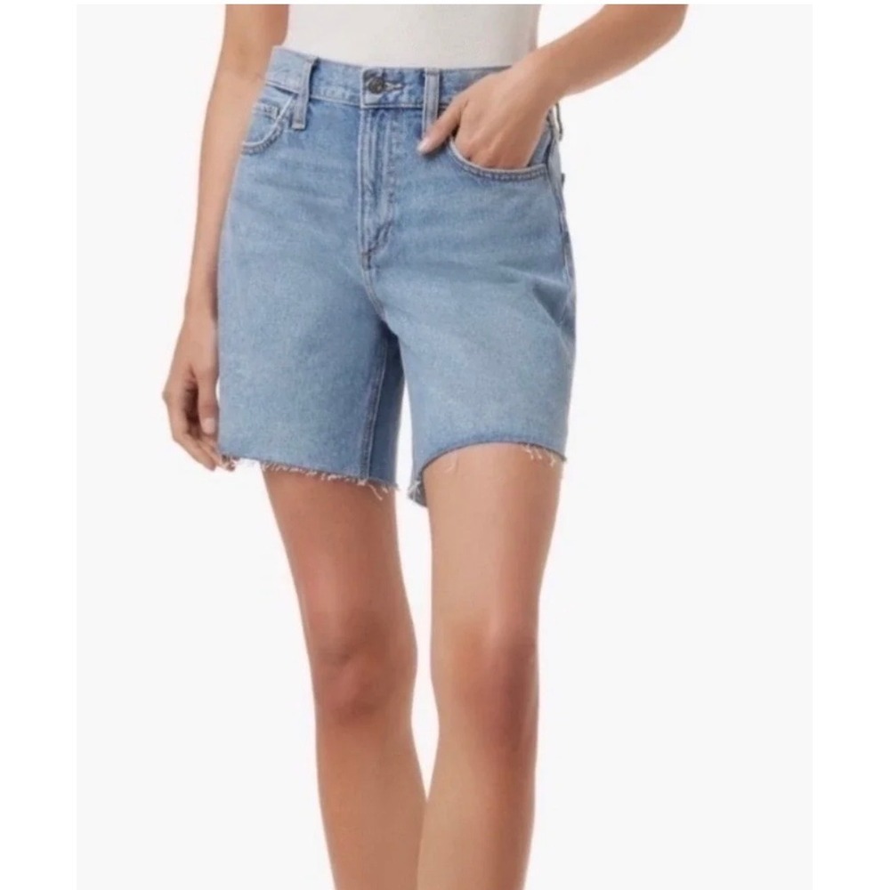 Favorite Daughter The Tommy Short Boyfriend Denim Shorts Light Wash Blue Size 27